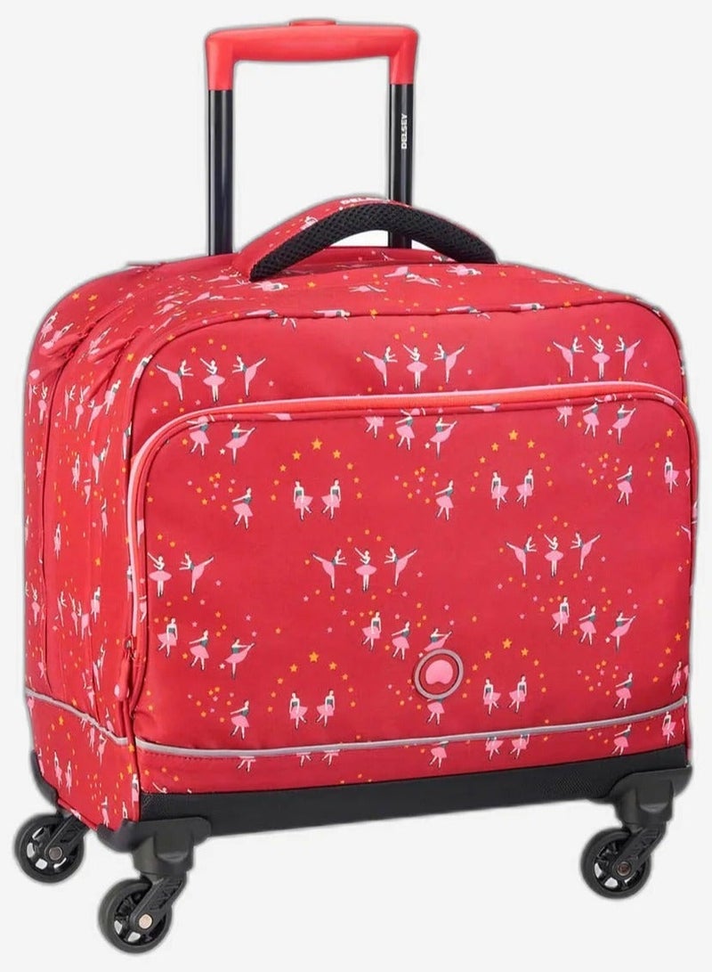 DELSEY Paris Back To School 4-Wheeled School Trolley Bag - Ballerina Pink - Image 2